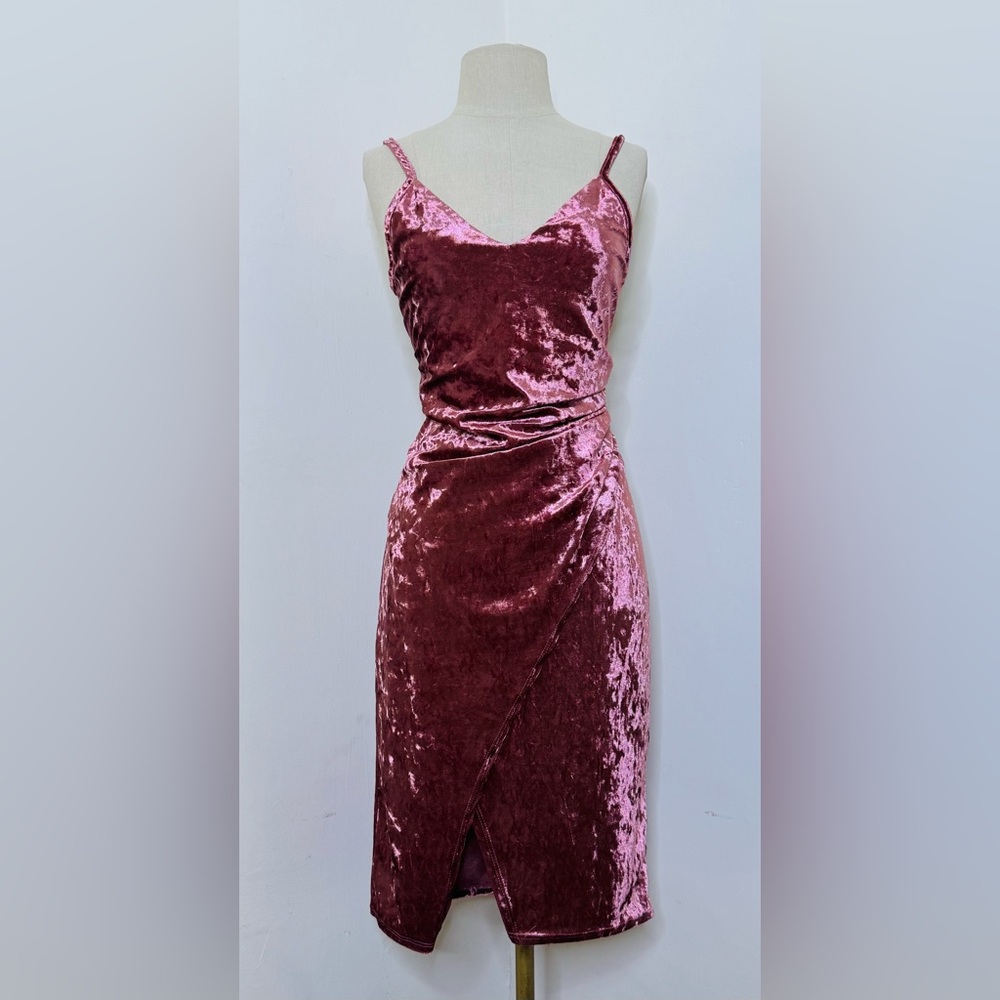 The Vanity Room Red Sheath Cocktail Dress